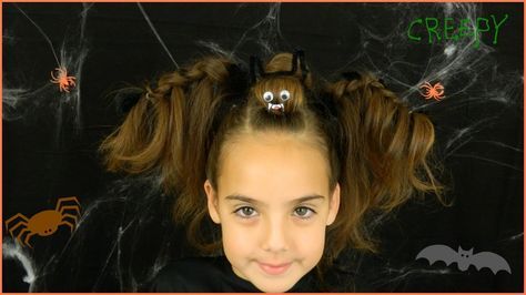 Halloween Bat Hairstyle / Best Halloween Hairstyles / Bonita Hair Do - YouTube Bat Hairstyle, Halloween Hairstyles, Wacky Hair Days, Wacky Hair, Halloween Bat, Crazy Hair Days, Halloween Hair, Easy Braids, Creative Hairstyles