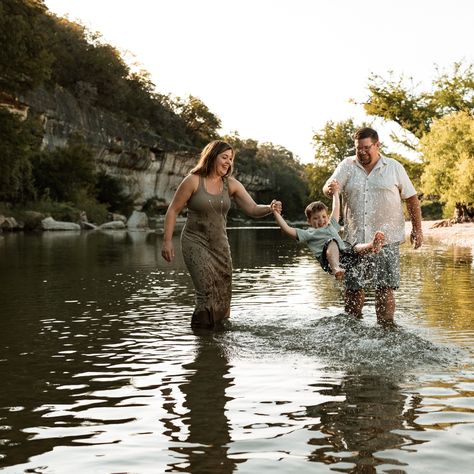 river family photo session Family Fishing Photoshoot, Family Photo Shoot By River, River Family Photoshoot, Mommy And Me River Photos, Motherhood River Photoshoot, River Ideas, Guadalupe River, Family Shoot, Family Photo Sessions