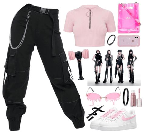 Blackpink Concert Outfit, Blackpink Concert, Shoplook Outfits, Concert Outfits, Royale High, Tomboy Style Outfits, Streetwear Fashion Women, Teenager Outfits, Cute Swag Outfits