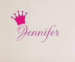 Jennifer Name, Partner Tattoos, Lettering Styles Alphabet, Personal Logo Design, Crown Art, Name Wall Decals, Lettering Styles, Name Tattoo, Name Tattoos