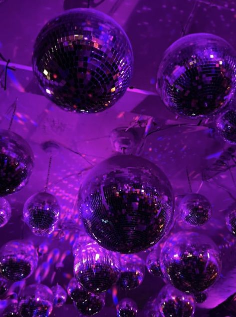 Purple Disco Aesthetic, Purple Disco Party Theme, Sweet Sixteen Party Aesthetic, Euphoria Aesthetic Party Decor, Euphoria Sweet 16, Euphoria Birthday Theme, Purple Birthday Aesthetic, Euphoria Prom Theme, Purple Disco Party