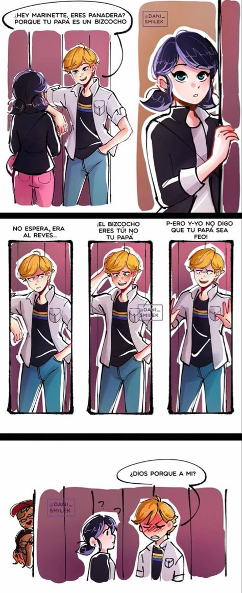 Mlb Comics Marichat, Adrinette Comic, Marichat Comic, Marinette X Adrien, Miraculous Ladybug Comics, Miraculous Comic, Adrien And Marinette, Comics Ladybug, Mlb Comics