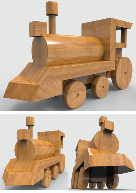 Wood Train Toy, Woodworking Tshirts, Wood Toys Diy, Woodworking Plans Toys, Wooden Toys Diy, Wood Train, Wooden Toys Design, Wooden Toy Trucks, Wooden Toy Cars