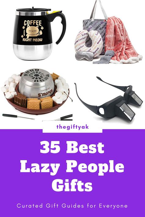 Full of couch potato gift ideas, this guide is sure to help you find the laziest possible gift for that person on your list this year. Whether it's a birthday or Christmas gift for lazy people, you'll find it! Silly Birthday Gifts, Gifts For Lazy People, Christmad Gifts, Warm Gifts, Bath Bubbles, Messy People, Easy Homemade Christmas Gifts, Silly Gifts, Comfort Gifts