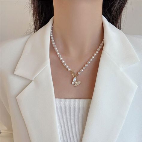 Excited to share the latest addition to my #etsy shop: Pearl Butterfly Necklace, Pearl Butterfly Chocker, Dainty Butterfly Pearl Necklace, Pearl Necklace,Cute Butterfly Pearl Pendant,Jewelry,Gift https://www.etsy.com/BSAccessory/listing/1209891262/pearl-butterfly-neckl Butterfly Pearl Necklace, Dainty Butterfly, Pearl Butterfly, Pearl Strand, Necklace Cute, Necklace Elegant, Chain Fashion, Cute Butterfly, Necklace Pearl