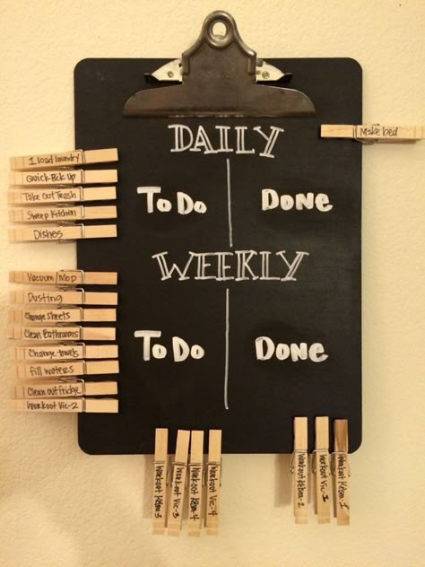 Teen Bedroom Organization, Easy Room Decor, Dekor Diy, Diy Chalkboard, Kraf Diy, Chore Chart, Easy Home Decor, Organization Bedroom, Decor Tips