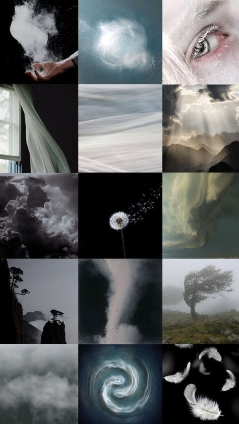 Spirit Element Aesthetic, Air Element Wallpaper, Aether Element Powers, Weather Magic Aesthetic, Water Element Magic, Air Magic Powers, Wind Fairy Aesthetic, Wind Element Character Design, Air Abilities