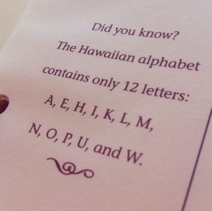 Did You Know? That Hawaiian Alphabet contains only 12 letters. Hawaiian Alphabet, Hawaiian Words And Meanings, Hawaii Pics, Hawaii Ideas, Hawaiian Language, Stitch Letters, Hawaiian History, Oahu Vacation, Homeschool Lessons