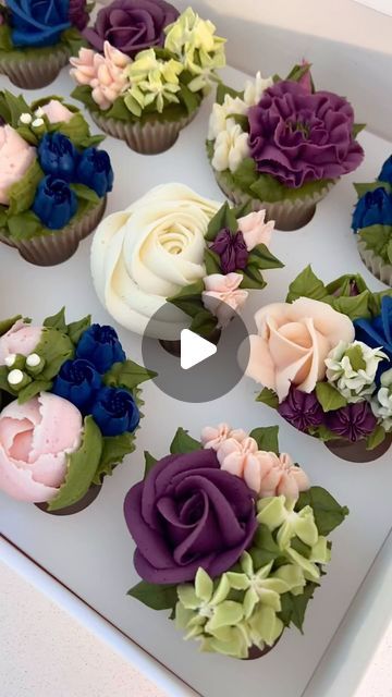 Hi im Nikki on Instagram: "What better way to see the new year in with a wedding ! 90 cupcakes 🧁 for NYE @thenormansweddings Beautiful venue . . #pinkcupcakes #leeds #cupcakeroses #flowercupcakes #cupcakeflowers #flowercupcakebouquet #leedsbaker #floristsandflowers #cupcakebouquets #buttercreamflowers #buttercreambouquet #buttercreamcupcakes #pipedflowers #pipingskills #cupcakeart #fortheloveofcupcakes #cupcakegoals #yorkshirecakes #yorkshirecupcakes #yorkshirebaker #tastemademedolt #weddingfloralcupcakes #bakingcheerleaders #floralpiping #buttercreampiping #yourcakestories #pipingflowers #yorkshirebrides #wakefieldbaker" Cupcakes For Women, Birthday Cupcakes For Women, Decorated Cupcakes, Piping Flowers, Fancy Cupcakes, Buttercream Cupcakes, Cupcake Art, Cupcake Bouquet, Cupcake Decorating