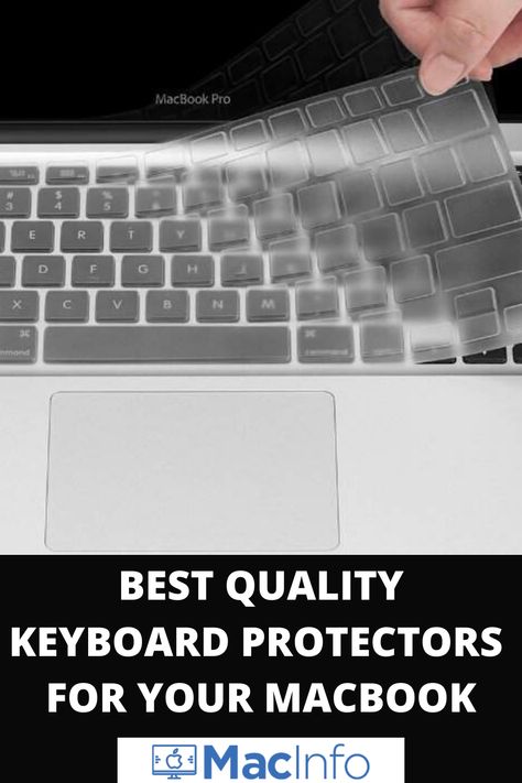 Keyboard protectors are a commonly bought accessory for laptops - especially among MacBook users, who are often keen to take measures to protect their expensive computers from both cosmetic and functional damage. This article will explain some of the pros and cons of buying a keyboard protector for your MacBook, provide links to some quality, affordable protectors, as well as set straight a common misconception about the mac accessories. #apple #mac #macbook #keyboard #keyboardcovers #gadgets Macbook Pro Setup, Macbook Keyboard Cover, Macbook Pro Keyboard, Mac Keyboard, Macbook Pro Tips, Macbook Pro Touch Bar, Keyboard Protectors, Keyboard Protector, Macbook Pro Laptop