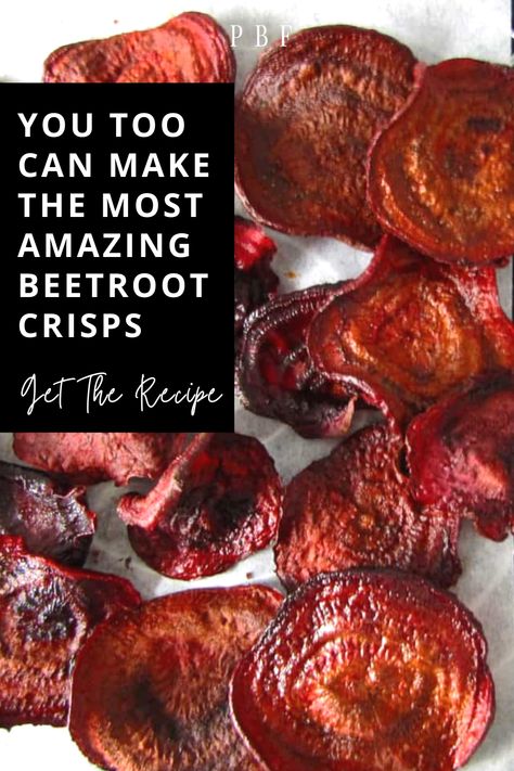 beetroot crisps Beetroot Leaves Recipe, Beetroot Chutney Recipe, Beet Chips Recipe, How To Cook Beetroot, Beetroot Chips, Folk Recipes, Baked Beetroot, Beetroot Recipes, Vegetable Crisps