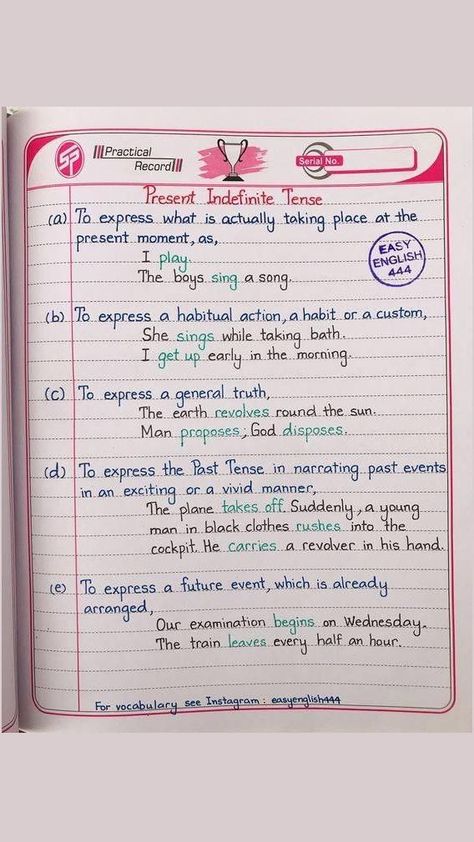 Tenses English Grammar Notes, Tenses English Grammar, Grammar Tenses Chart, English Grammar Tenses Chart, Notes English, Tenses Chart, Grammar Tenses, Grammar Notes, English Grammar Notes