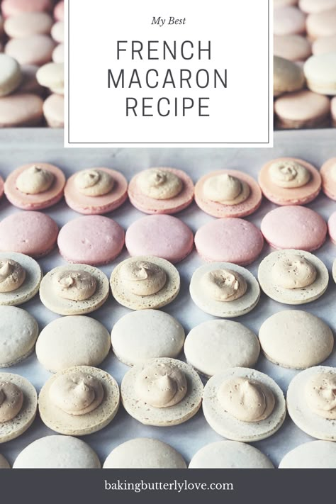 French Method Macarons, French Macaron Recipe, French Macaroon Recipes, French Meringue, Kue Macaroon, French Macarons Recipe, Macarons Recipe, Macaron Recipes, Macaroon Cookies