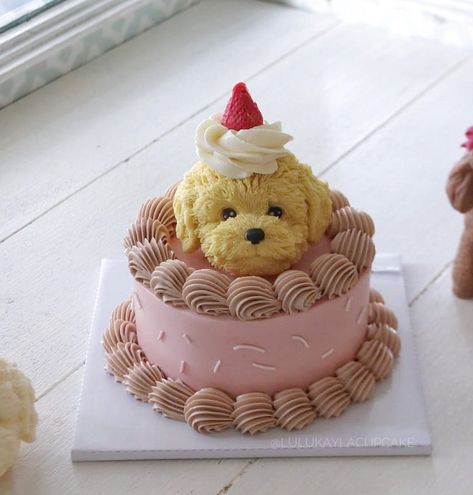 Dog Face Cupcakes, Pet Cake, Best Cake Ever, Puppy Cake, Dog Birthday Cake, Mini Cakes Birthday, Dog Cakes, Animal Cakes, Beautiful Birthday Cakes