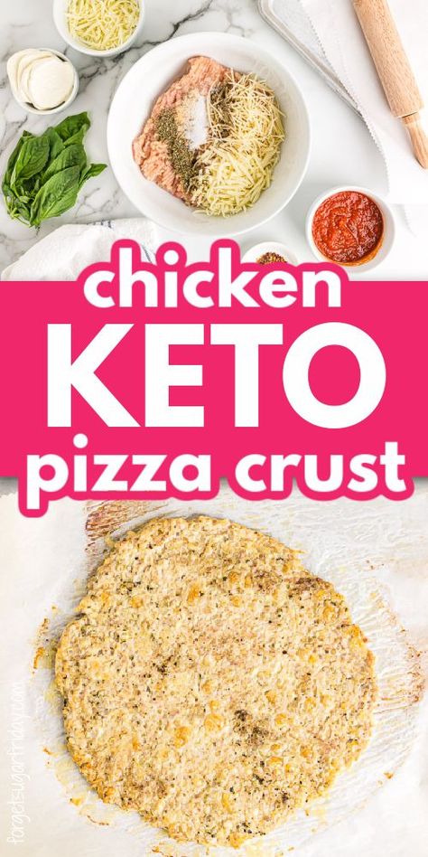 Keto Chicken Pizza Crust, Chicken Pizza Crust, Keto Pizza Crust Recipe, Keto Pizza Crust, Low Carb Spaghetti, Low Sugar Diet Recipes, Chicken Crust Pizza, Gluten Free Pizza Crust, Low Carb Low Fat Recipes