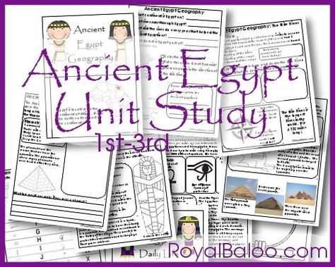 Free Ancient Egypt Unit Study 1st-3rd Grade http://royalbaloo.com/ancient-egypt-unit-study-2nd-grade/ Ancient Egypt Printables, Egypt Unit Study, Ancient Egypt Unit Study, Ancient Egypt Lessons, Ancient Egypt Activities, Egypt Lessons, Ancient Egypt For Kids, Ancient Egypt Unit, Egypt Activities