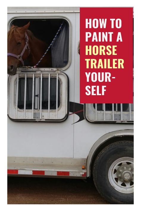 Repurpose Horse Trailer, Horse Trailer Essentials, Horse Trailer Upgrades, Horse Float Ideas, Trailer Paint Ideas, Horse Trailer Hacks, Equestrian Hacks, Horse Trailer Renovation, Horse Trailer Interior Remodel