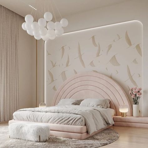 Tawazon Architects, Yasmeen Wassim, Modern Girls Rooms, Luxury Baby Room, Bedroom Design Modern, Luxury Kids Bedroom, Dubai Design, Girls Room Design, Sophisticated Bedroom