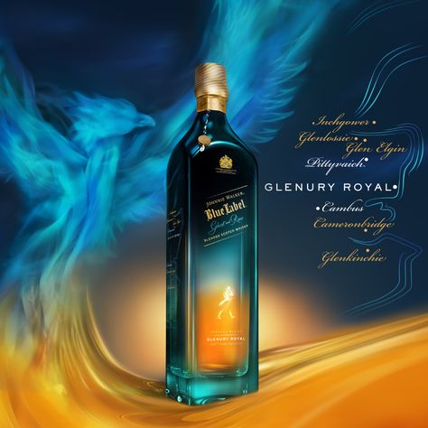 Johnnie Walker Blue / Ghost & Rare on Behance Blue Label, Whisky Advertising, Johny Walker Whisky, Johnny Walker Black Label, Johnnie Walker Gold, Johnnie Walker Blue Label, Johnnie Walker Gold Label, Smoked Whiskey, Johnnie Walker Blue