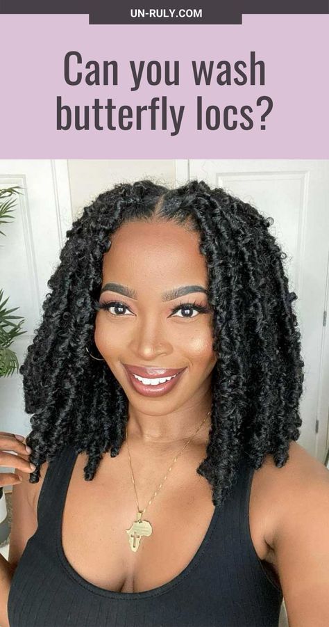 Butterfly Locs Wedding Hairstyle, Butterfly Locs Bob Hairstyle, Butterfly Faux Locs Hairstyles, Butterfly Locs With Shaved Sides, Butterfly Locs Crochet Hairstyle, Butterfly Twists Hairstyle, How To Style Butterfly Locs, Butterfly Locs Medium Length, Shoulder Length Butterfly Locs