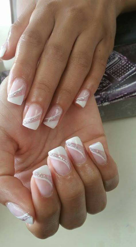 French Manicure Nail Designs, Tip Nail Designs, Unghie Sfumate, Manicure Nail Designs, French Tip Nail Designs, French Manicure Nails, Smink Inspiration, Fancy Nails Designs, French Nail Designs