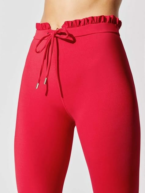 Red Fashion Outfits, Womens Printed Leggings, Ruffle Leggings, Leggings Activewear, Long Leggings, Activewear Brands, Activewear Fashion, Athleisure Outfits, Sporty Outfits