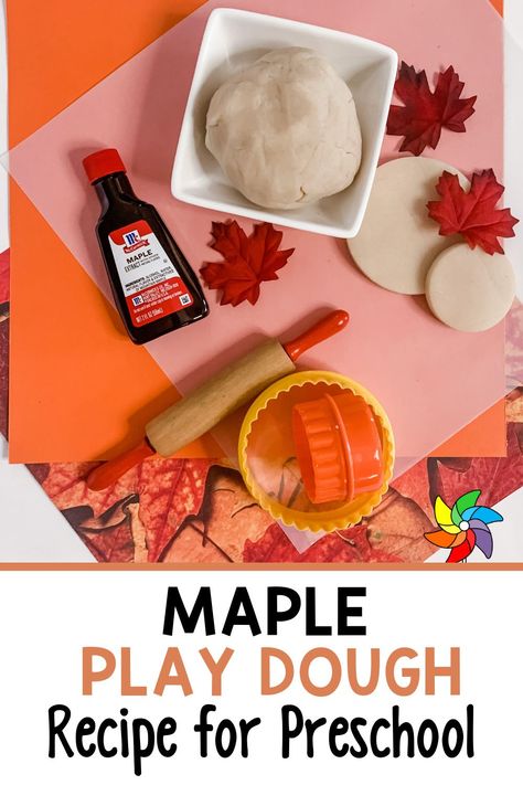 Are you looking for an easy play dough recipe that takes minutes to make? This sweet maple scented play dough recipe is perfect for preschoolers. This is a great sensory activity you can use during your preschool centers. Students love learning through play with this play dough recipe. Create a play dough station where preschoolers can to pretend to make pancakes. They absolutely love using their imagination as they play! Play Dough Station, Easy Play Dough Recipe, Play Dough Ideas, Playdough Station, Easy Play Dough, Easy Playdough Recipe, Preschool Cooking, Sensory Activities For Preschoolers, Scented Play Dough