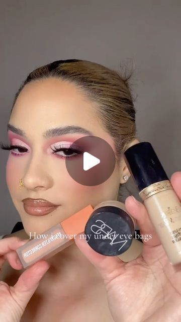 Hayley Perez on Instagram: "I have bags under my eyes and I’ve come to terms with it. It runs in my family but I’ve found a way to conceal them to my likely with these products 💕   PRODUCTS :  Color corrector - @hudabeauty Peach  Pot concealer - @narsissist Shade Chantilly  Born this way concealer - @toofaced Shades Swan & Cloud  Set under eyes with - @onesize Pressed foundation powder in the shade - Fair 3 N & the translucent powder.   #undereyebags #concealer #fullglam #makeuptips #makeuptrick #makeup #narscosmetics #onesizebeauty #toofaced #hudabeauty" Pot Concealer, Born This Way Concealer, Under Eyes, Translucent Powder, Under Eye Bags, Color Corrector, Foundation Powder, Born This Way, Powder Foundation