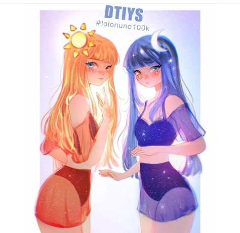 Sun Oc, Gemini Art, Manga Clothes, I Love Them So Much, Moon And Sun, Oc Art, Handmade Paper Crafts, Abstract Art Wallpaper