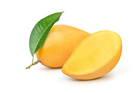 Yellow Mango, Mango Varieties, Liver Health, Green Leaf, Premium Photo, Green Leaves, White Background, Mango, India