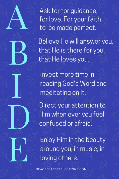 Bible Acronyms, Biblical Acronyms, Christian Logo, Abide In Me, God Is Able, Healing Wounds, Abide In Christ, John 15 5, Bible Study Methods