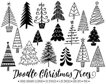 Christmas Wrapping Drawing, Simple Christmas Sketches, Christmas Tree Line Art, Christmas Tree Line Drawing, Christmas Doodles Easy, Winter Tree Drawing, Christmas Tree Doodles, Christmas Tree Doodle, Drawing Bible