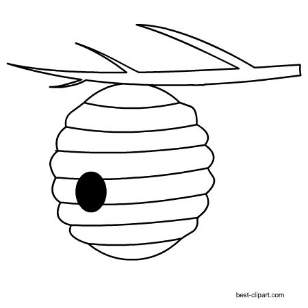 Bee Clipart Black And White, Beehive Clipart, Bee Classroom, Bee Clipart, Honey Bee Decor, Bee Crafts, Bee Decor, Clipart Black And White, Bee Hive