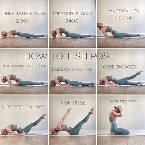 Yoga Alignment Tips&Tutorials on Instagram: “📷 @ania_75 Having trouble getting into Fish Pose? These variations and modifications will make this pose much more accessible so you can…” Fish Pose Yoga, Hard Yoga, Fish Pose, Body Transformations, Yoga Tutorial, Body Stretch, Body Stretches, Yoga Body, Chakra Yoga