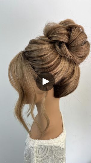 High Buns For Wedding, Thanksgiving Hairstyles, Bridal Hairstylist, Mother Of The Bride Hair, High Bun, Bobby Pin, Hair Tips, Rubber Bands, Bride Hairstyles