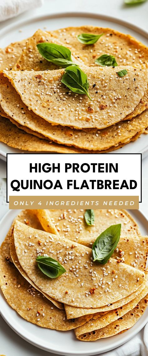 Image for High Protein Quinoa Flatbread Easy Healthy Meals Quinoa, Best Quinoa Recipes Dinners, Quinoa Cheese Recipes, White Quinoa Recipes, Sweet Quinoa Recipes, Yummy Quinoa Recipes, Savory Quinoa Recipes, Quinoa Meal Prep, Recipes With Quinoa