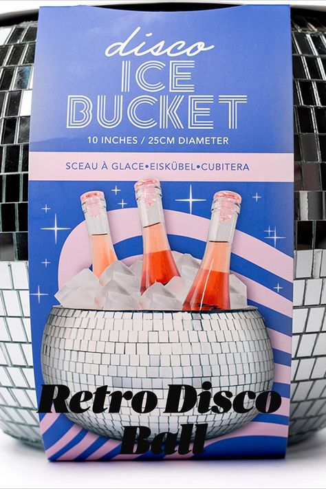 Disco Ice Bucket, Retro Party Accessories, Groovy Barware, Trendy Disco Ball Drinkware Last Disco Bachelorette Party, 70s Birthday, Retro Disco Ball, Last Disco Bachelorette, Disco Ball Decor, Disco Bachelorette Party, Last Disco, Birthday Cocktail, Disco Bachelorette