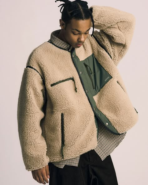 The North Face Purple Label FW22 Collection Lookbook: Buy Online Quilted Anorak, Outfit Oversize, The North Face Purple, Yoga Top, Purple Label, Winter Ideas, Boys Jacket, Field Jacket, Yoga Tops