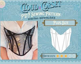 Waist Cincher Pattern, Sewing Pattern Corset, Pattern Corset, Corset Sewing, Corset Sewing Pattern, Waist Cincher Corset, Corset Pattern, Garment Pattern, Diy Sewing Clothes