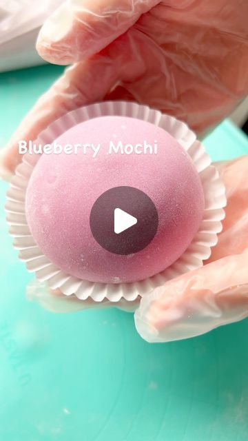 U-Taste Kitchen on Instagram: "Blueberry Mochi Recipe linked in my bio. #blueberrymochi #blueberry #mochi #softmochi #recipe #viralvideos #viralreels #viralpost #dessert #desserts" Moochie Recipe, Blueberry Mochi, Mochi Recipe, Tapioca Flour, Asian Desserts, March 19, Asian Food, Mochi, Asian Recipes