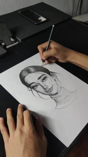 How to draw a portrait Original video by: joshart02 If you are passionate about art and want to start, on the link in my bio you can find art supplies that will help you start your artistic journey. #art #arttutorial #drawing #drawingtutorial #howtodraw #sketch #digitalart Portrait Art Tutorial, Journey Art, Pencil Portrait Drawing, Pencil Drawings For Beginners, Portraits Art, Boho Art Drawings, Pencil Sketch Images, Cool Pencil Drawings, Portraiture Drawing