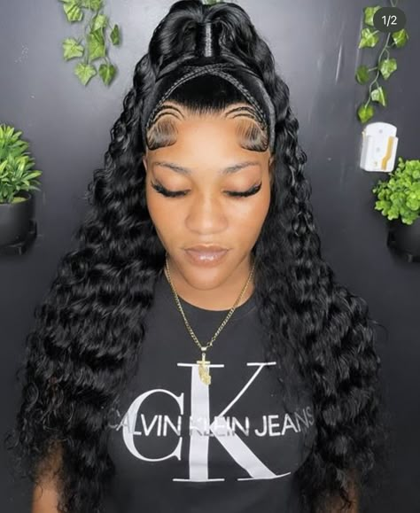 Wigs Styles, 19th Bday, Bday Hair, Wigs Hairstyles, Lace Wigs Styles, Lace Ideas, Frontal Wig Hairstyles, Birthday Hairstyles, Quick Natural Hair Styles