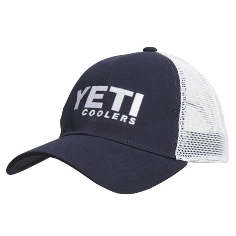 YETI Coolers Navy Traditional YETI Trucker Hat - B needs a new one. Ghost Hunting Aesthetic, Yeti Hat, Hunting Aesthetic, Clemson Baseball, Yeti Accessories, Gifts For Athletes, Yeti Coolers, Earring Styles, Boat Slip