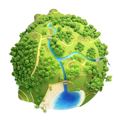 3d World Map, Game Level Design, 3d World, Planet Design, 3d Figures, Space Games, Isometric Art, Low Poly Art, Game Concept Art