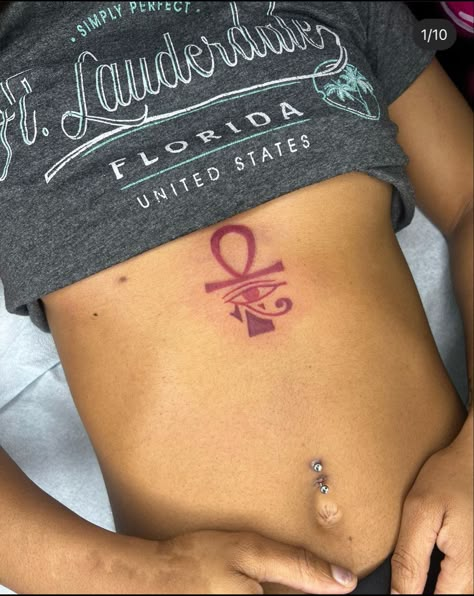 Ankh Tattoo Women Chest, Between Breast Tattoo, Ankh Tattoo, Hip Tattoos Women, Spine Tattoos For Women, Spine Tattoos, Hip Tattoo, Dope Tattoos, Future Tattoos