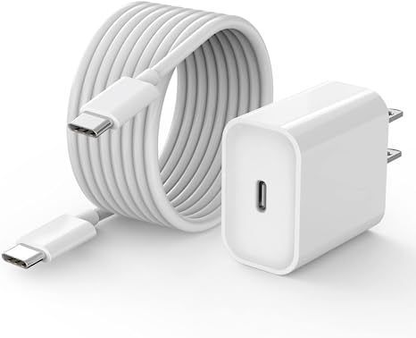 10 FT Long iPad Pro Charger, [Apple MFi Certified] 20W Android Charger iPad Charger Block + 10 FT USB C to C Cable for iPad Pro 12.9/11 inch 2021/2020/2018, iPad Air 5th/ 4th Gen, iPad Mini 6th Gen Ipad Charger, Apple Charger, Usb C Cable, Dc Travel, Charger Cord, Iphone Charger, Ipad Pro 12, Samsung Galaxy S23, Phone Charger