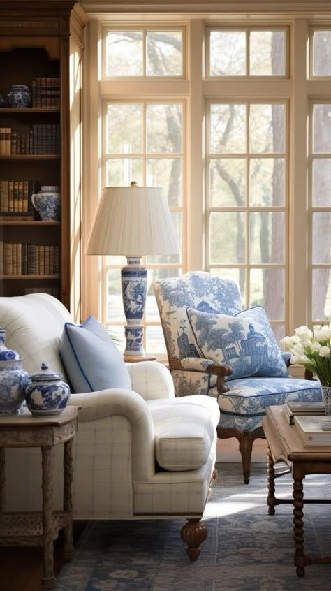 English Arm Sofa Living Rooms, Sofa And Two Loveseats Layout, Classic Southern Interior Design, Modern With Classic Interior, Southern Elegant Home, Southern Traditional Maximalist, Cozy Classic Home, Traditional Sofas Ideas Living Room, Southern Charm Interior