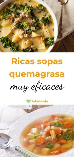 Sopas quemagrasa que además de eficaces están sabrosísimas Deli Food, Juice Bar, Cooked Vegetables, Sweet And Salty, Cheeseburger Chowder, Vegan Recipes, Cooking Recipes, Salad, Diet