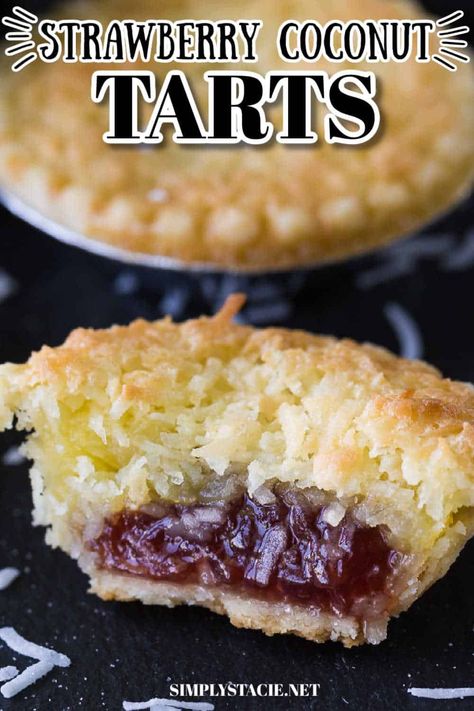 Coconut Tart Recipe, Mouthwatering Desserts, Coconut Tart, Jam Tarts, Coconut Pie, Butter Tarts, Pies Maker, Sweet Pie, Coconut Recipes