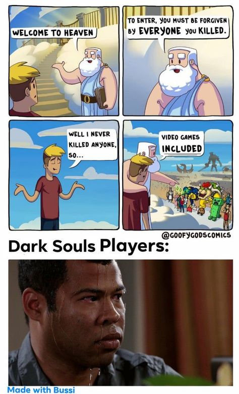 Funny Gaming Memes, Video Game Memes, Gamer Humor, Video Games Funny, Crazy Funny Memes, Gaming Memes, Dark Souls, Really Funny Memes, Funny Games